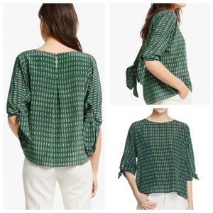 Weekend Max Mara silk bow sleeve blouse